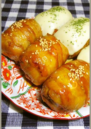 A picture of This is Manly Cooking! You'll Want To Devour These Meat-Wrapped Onigiri Rice Balls.