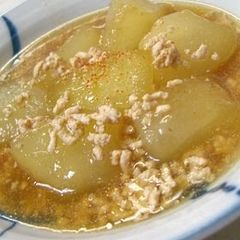 *Winter Melon Chicken Soboro Ankake* A picture of *Winter Melon Chicken Soboro Ankake*.