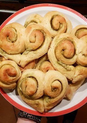 Foto di Girelle di pan brioche al pistacchio