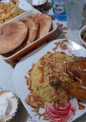 صورة لوصفة اوزي بالدجاج