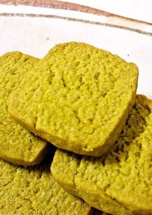 A picture of Egg-Free Matcha Cookies.