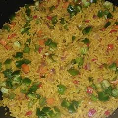 A picture of Vegetable fried rice.