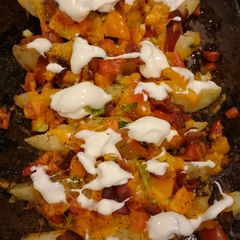 A picture of Crispy BAKED Potato Skins.