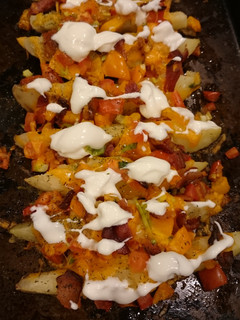 A picture of Crispy BAKED Potato Skins.