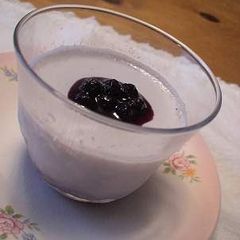 A picture of Blueberry Pudding.
