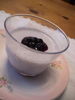 A picture of Blueberry Pudding.