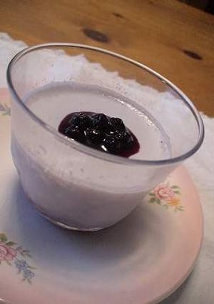 A picture of Blueberry Pudding.