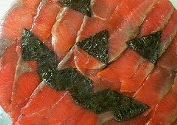 Salmon Sushi Cake for Halloween
