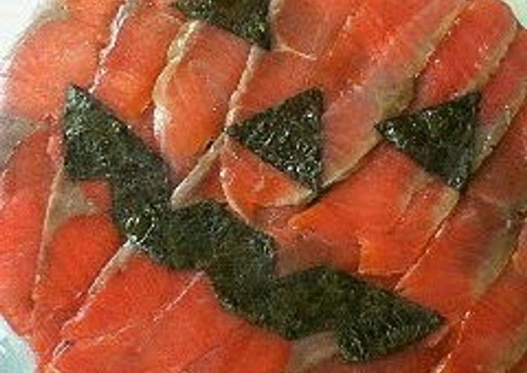 Simple Way to Prepare Award-winning Salmon Sushi Cake for Halloween