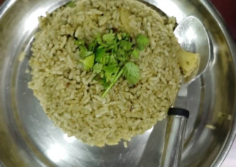 Spinach pulao