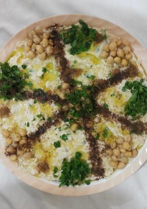 صورة لوصفة فتة حمص