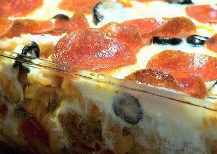 How to Make Speedy pizza pasta casserole