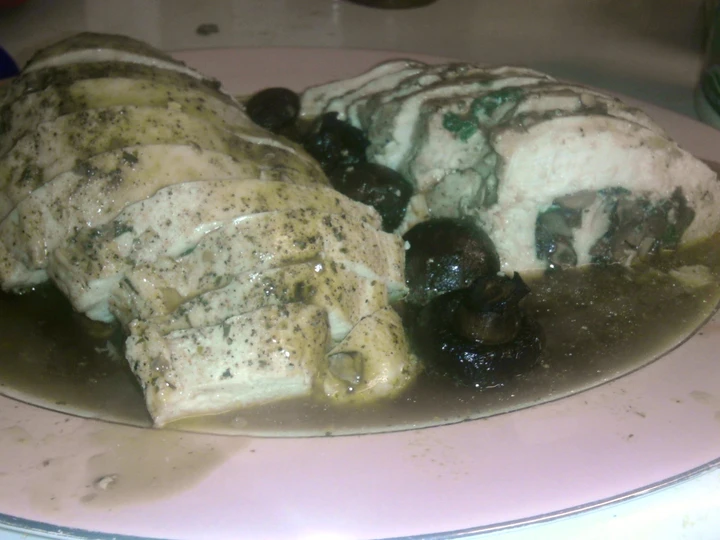 Easy Steps to Make|Recipe} Mushroom spinach stuffed chicken Anti-Fail