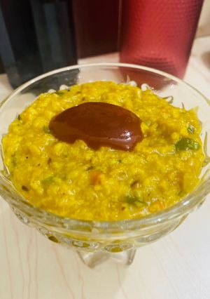 A picture of Masala oats.