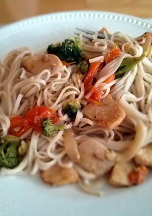 A picture of Chicken Chow Mein With Vegetables 🍜.