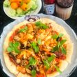 Pizza đế mỏng kiểu Florence (vị nấm)