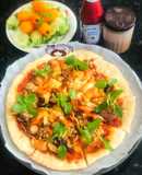 Pizza đế mỏng kiểu Florence (vị nấm)