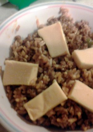 A picture of Mexican rice.