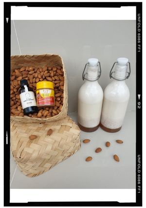 Foto resep Homemade Vanila Almond Milk