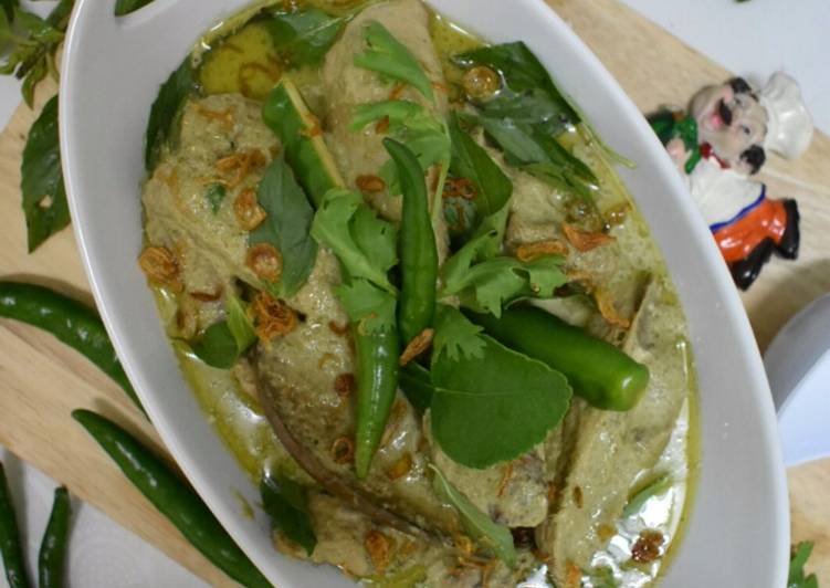 Resep Authentic Thailand  Chicken Green Curry /Kari Ayam Hijau Ala Thai Anti Gagal