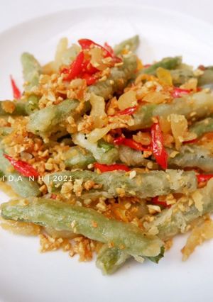 Foto resep Buncis Cabe Garam | Buncis Lada Garam
