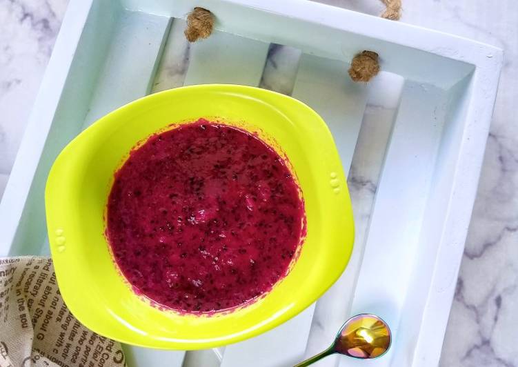 {Cara Membuat Pure Dragon Fruit Baby Zoe Kekinian