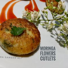 Moringa flowers cutlets A picture of Moringa flowers cutlets.