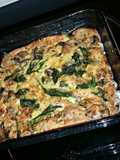 Crustless veggie quiche