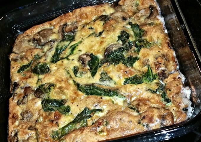 Crustless veggie quiche