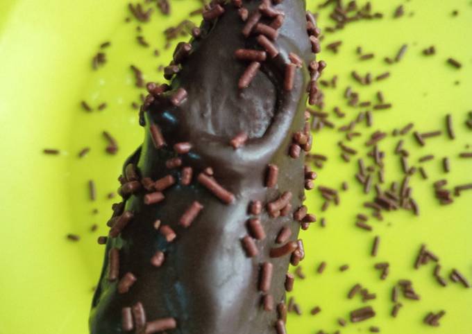 Cara Buat Es pisang coklat (es gedang) 😂 Simpel