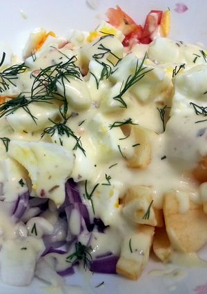 A picture of Egg White And Apple Salad.
