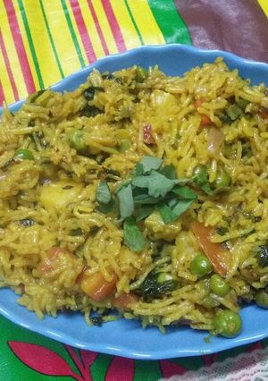 A picture of Methi ke pulav.