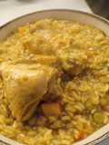 Guiso de pollo al curry