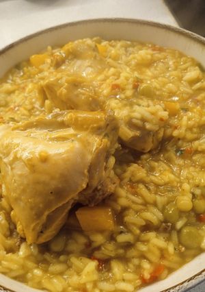 Una foto de Guiso de pollo al curry