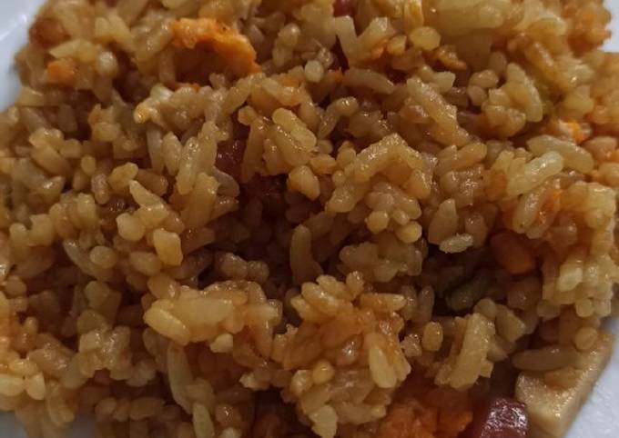 Langkah Mudah untuk Menyiapkan 11. Nasi goreng Lap Chiong (non halal) yang Lezat