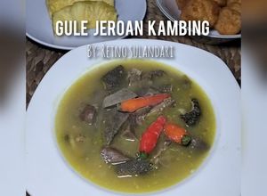 Foto resep 10 >< Gulai Jeroan Kambing (Dengan Santan)