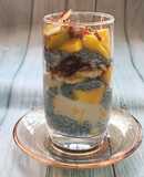 Fruit glass with chia seeds