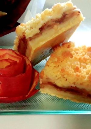 รูปของ แอปเปิ้ลช็อตเบรดบาร์ Apple Crisp Shortbread Bars/Apple Crisp Bars