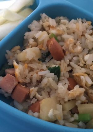 รูปของ ข้าวผัดแอปเปิ้ล (อาหารเด็ก)