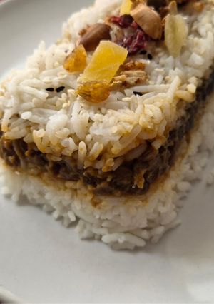 صورة لوصفة صينية الأرز بالعدس الأسود