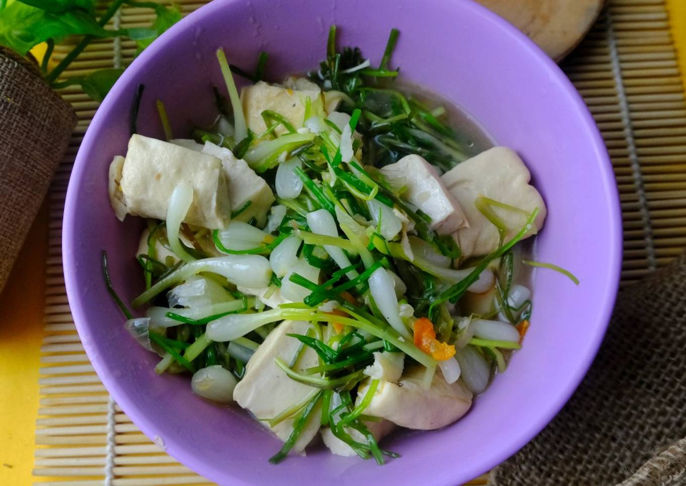 Tumis Kucai Tahu Putih
