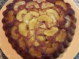 Torta invertida de manzana