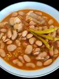Judiones de la granja con rape