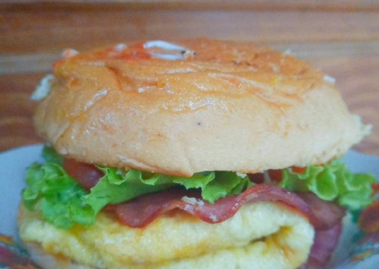 Resep Burger Daging dan Telur Jadi, Enak