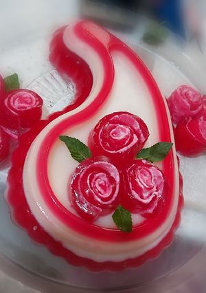 عکسی از دستور ژله بته جقه با ژله رولی جذاب😍