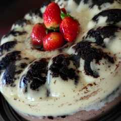 A picture of Pudding Roti Susu.