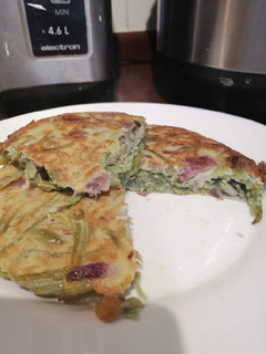 Una foto de Tortilla porotos verdes