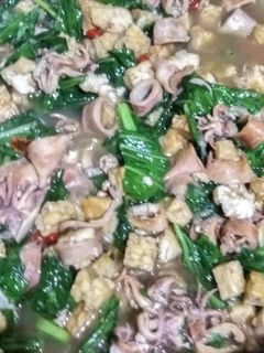 Foto resep Tumis Sawi Cumi Tahu Tempe
