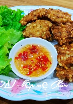 Hình của món Chả bắp chiên giòn.