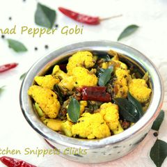 A picture of Chettinad Pepper Gobi.